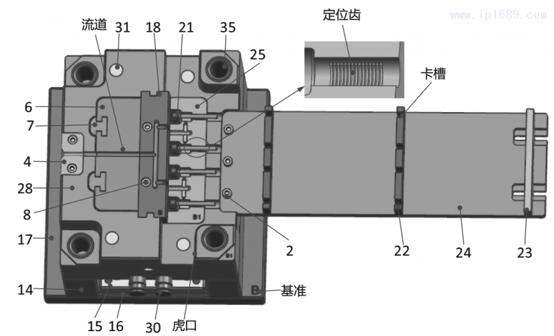 圖10 動(dòng)模側(cè)模具結(jié)構(gòu)3D圖