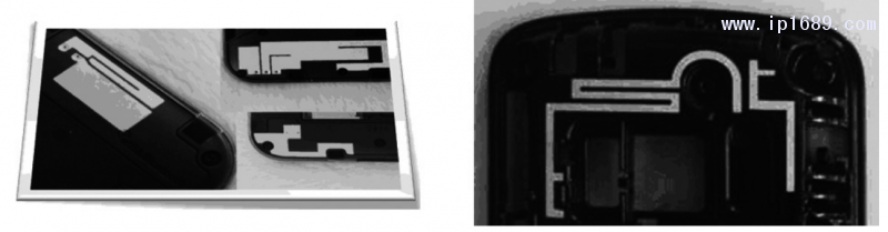 圖 3 LDS 功能塑料制備的手機(jī)天線形式案例